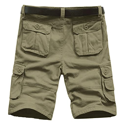 Men Cargo Shorts with Pockets Relaxed Fit Stretch P9033