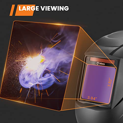 Welding Helmet Auto Darkening with 4 Arc Sensors, Rechargeable F848
