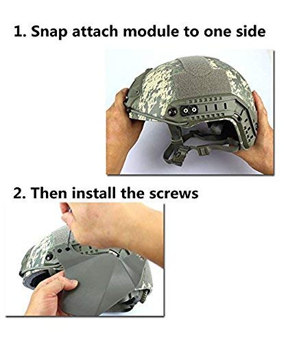 Tactical Helmet Side Cover Ear Protection Soft Rubber P48284