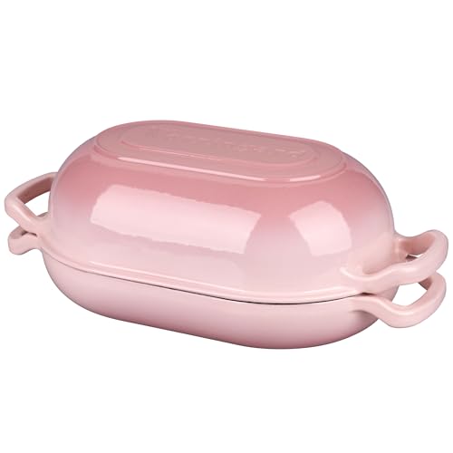 Enameled Cast Iron Dutch Oven with Lid for Bread Baking, 5QT M245