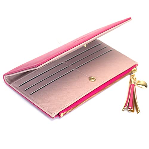Slim Zip Around Wallet Card Holder Coin Purse F7495