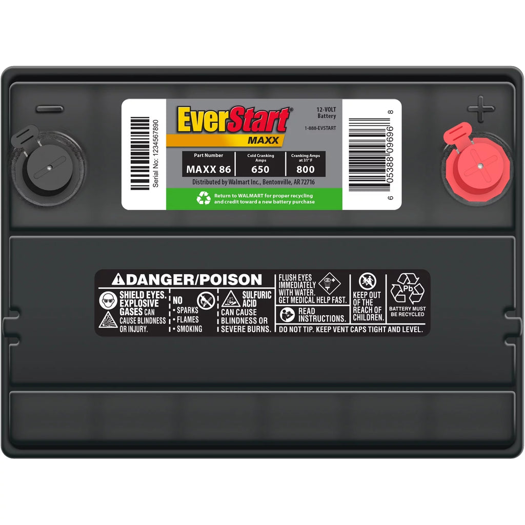 Group Size 86 12V Automotive Battery, 650 CCA E26032