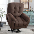 Power Lift Chair with Vibration Massage Electric Recliner Chairs with USB Charge Port and 2 Hidden Cup Holders