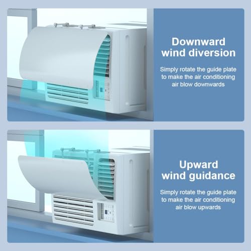 Window Air Conditioner Deflector, Adjustable Vent Deflector for Wall Units C3875