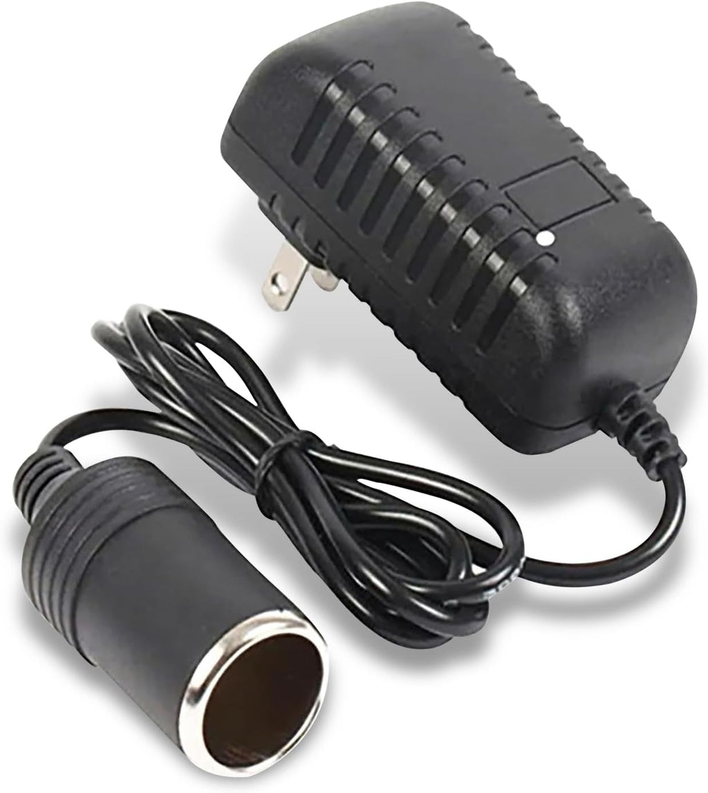 1 PC Car Cigarette Lighter, Lighter Socket Replacement, Power Adapter with Line, Automotive Converter Kit, Power Plug, Universal for Most Trucks, SUVs, Cars (Black)