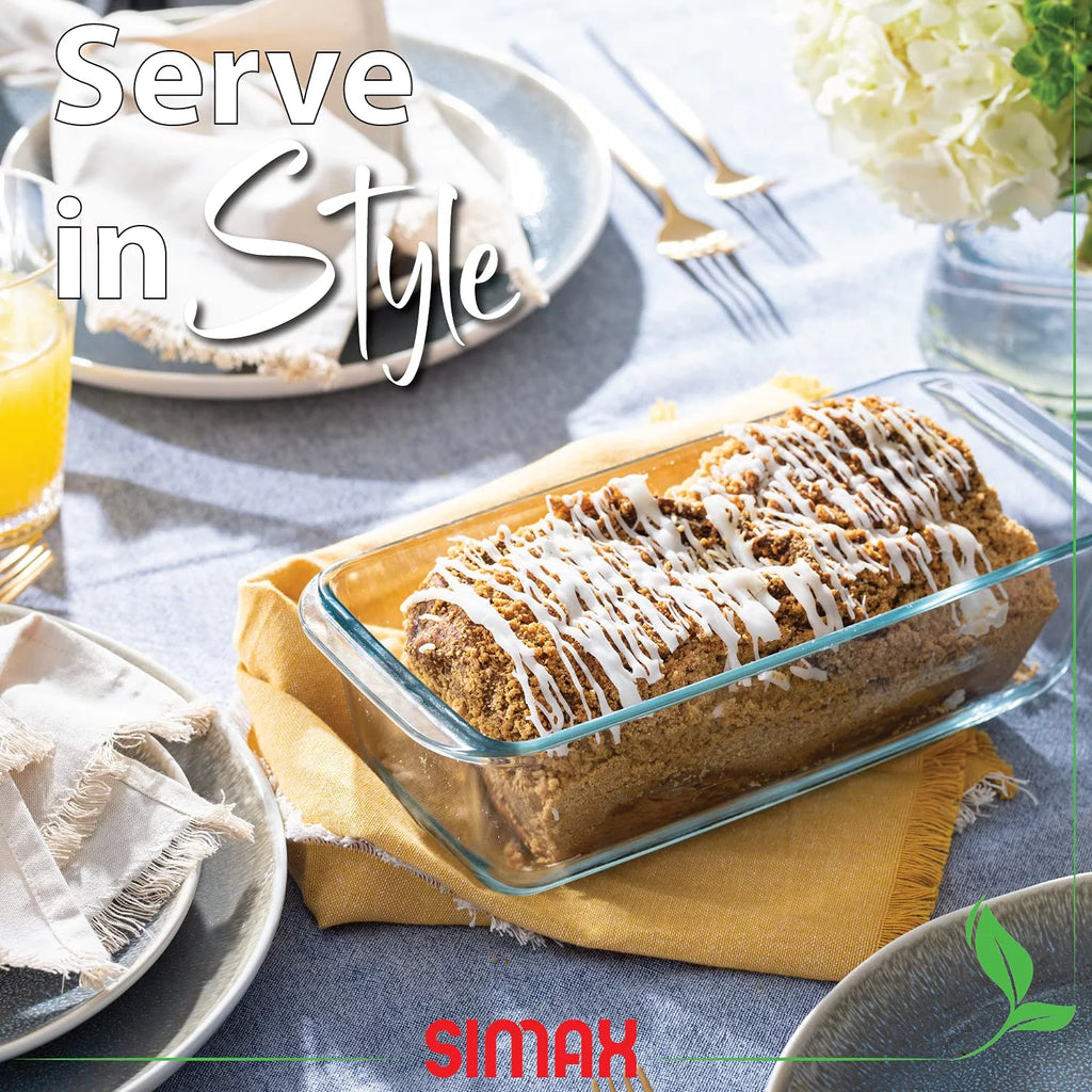 Glass Loaf Dish, Borosilicate, Dishwasher Safe Y838790