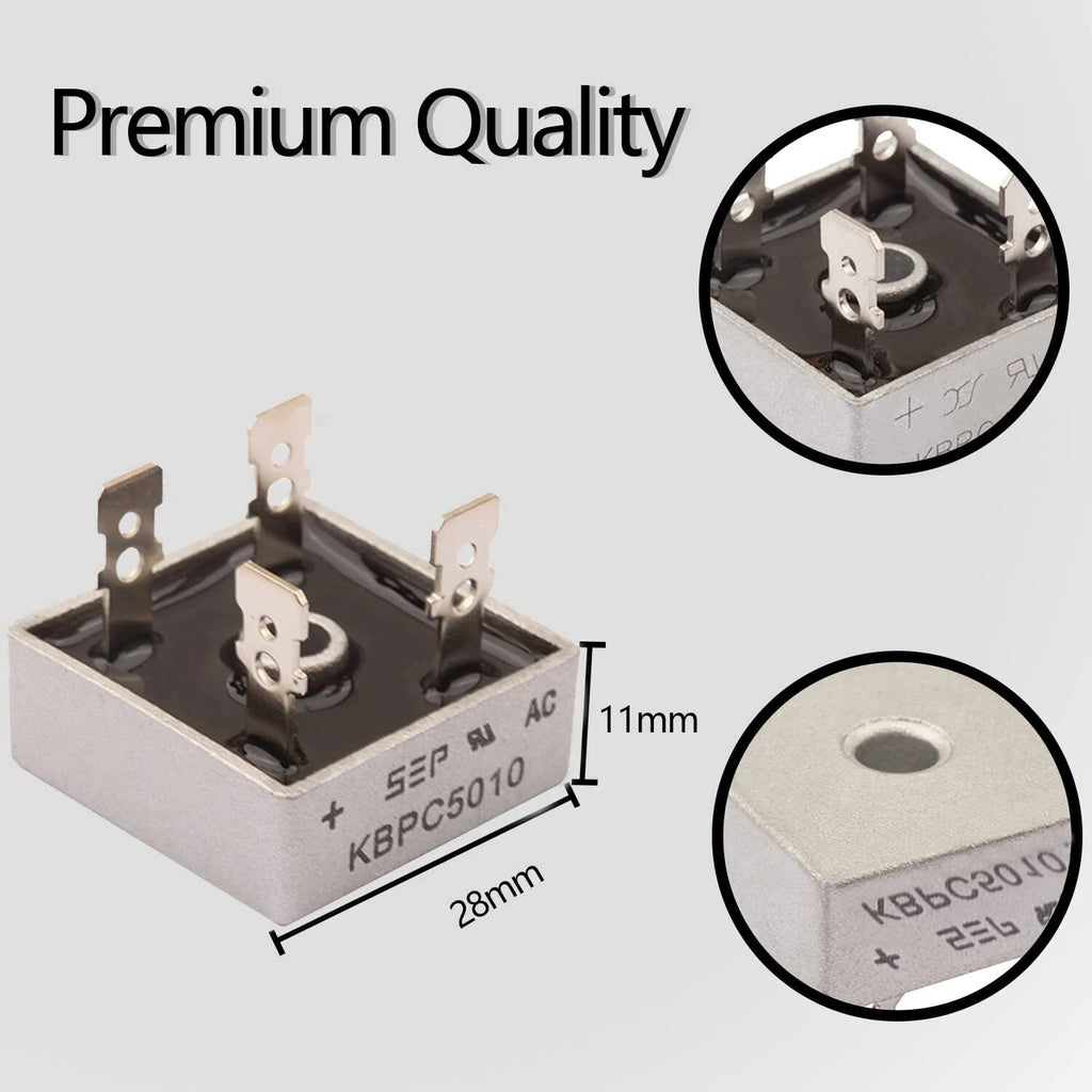 1000V 50A Metal Case Single Phase Diode Bridge Rectifier T70217
