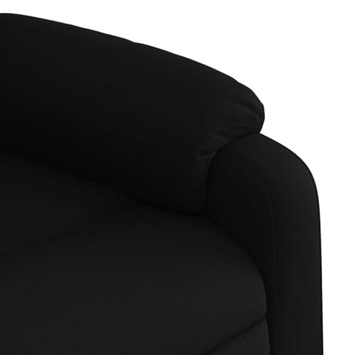 Massage Recliner Chair with 6-Point Vibration, Black Fabric B68963