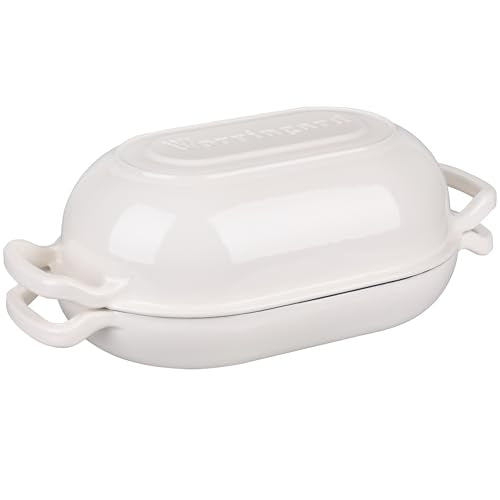 Enameled Cast Iron Dutch Oven with Lid for Bread Baking, 5QT M245
