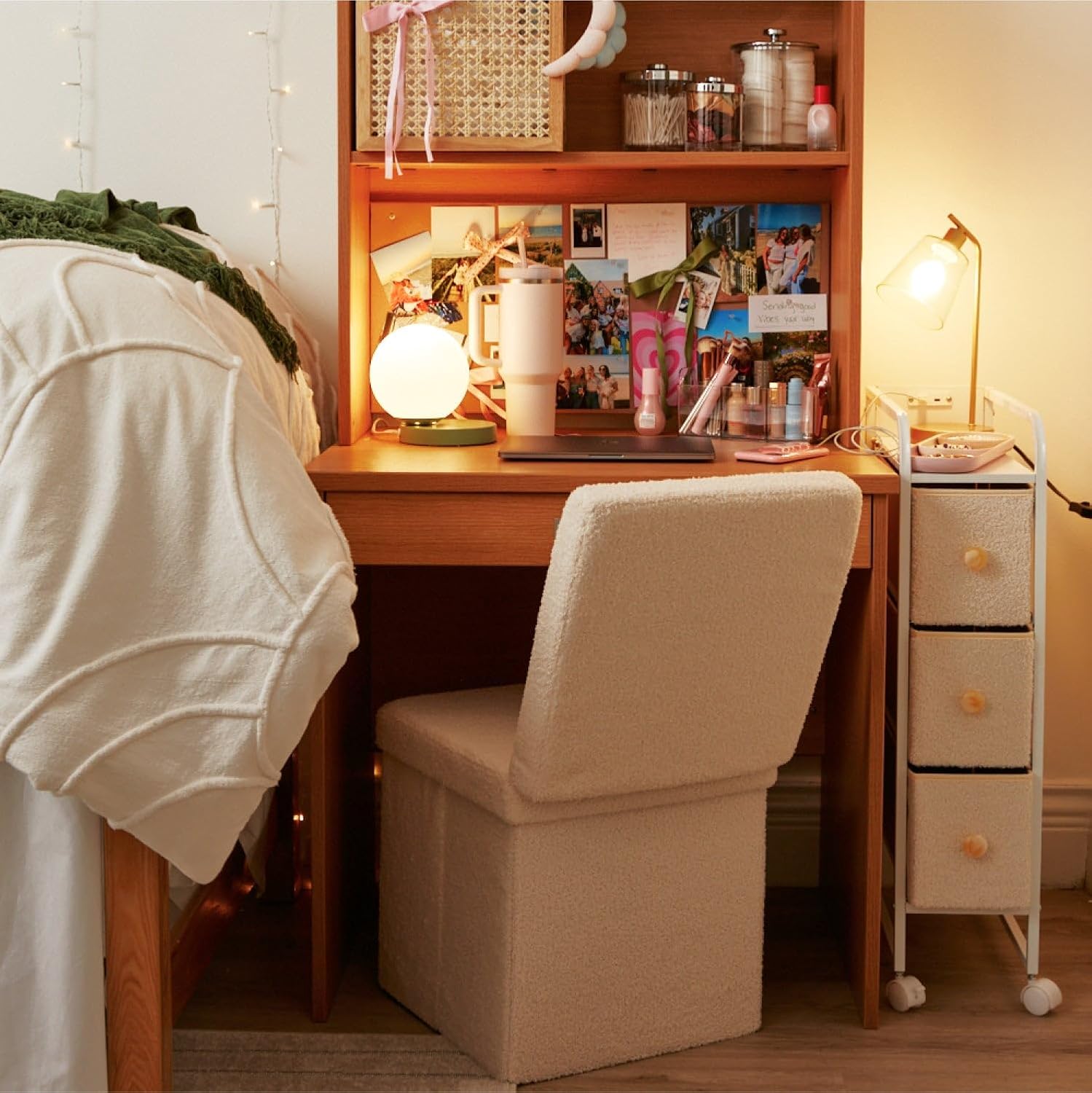 Collapsible Storage Ottoman Chair for Small Spaces N2708