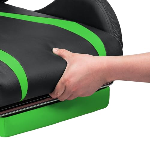 Ergonomic Gaming Chair with Massage, Bluetooth Speakers, LED Lights and Footrest I539040