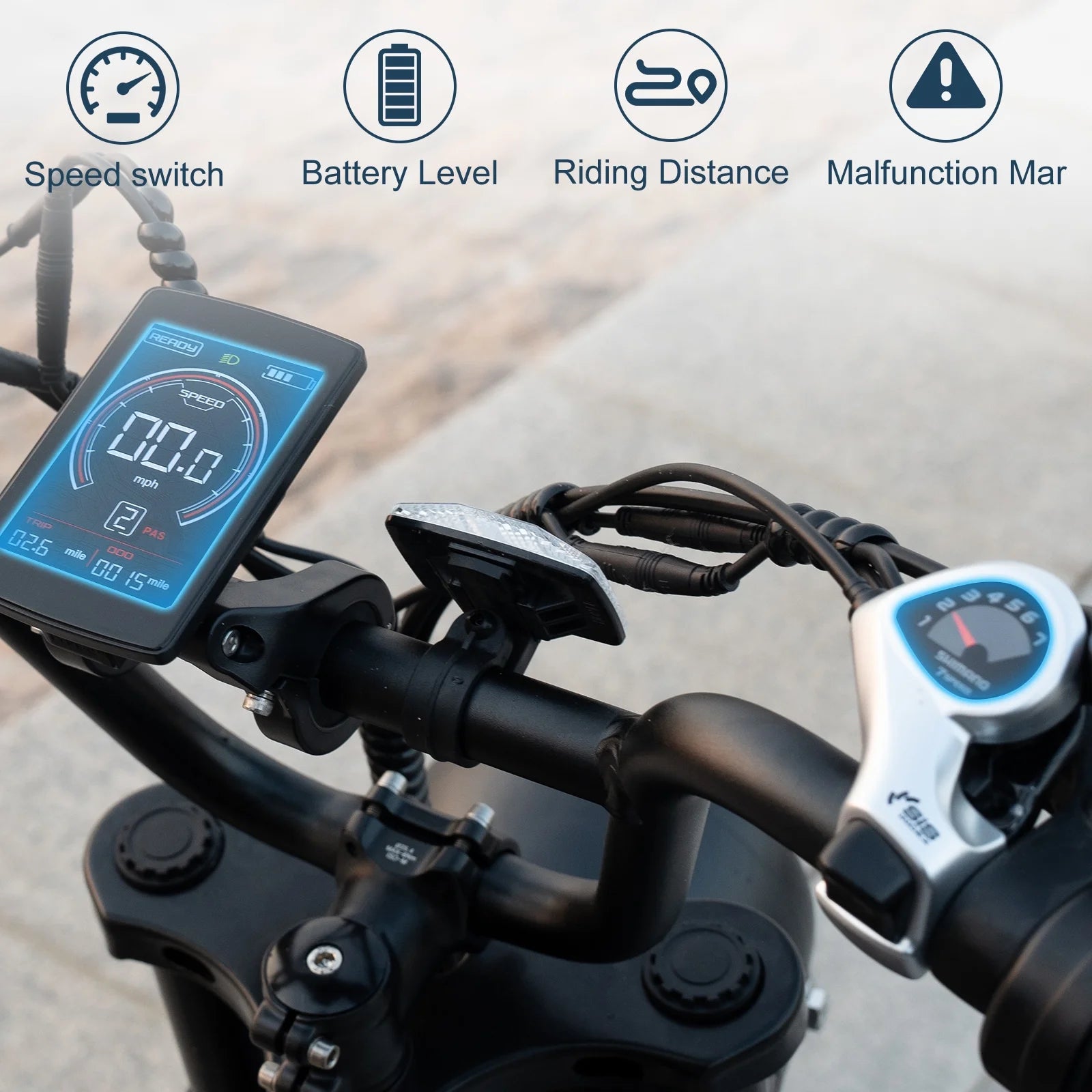 750W Electric Bike for Adults, 48V 15Ah Removable Battery, 20" Fat Tire Mountain Bicycle I4547