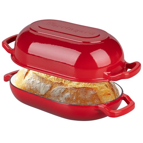 Enameled Cast Iron Dutch Oven with Lid for Bread Baking, 5QT M245