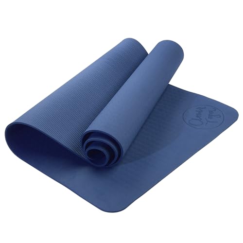 Clever Extra Thick Yoga Mat to Protect Joints | Yoga Mat Non Toxic | Rubber Yoga Mat with Robust Anti Tear Design for Beginner to Advanced Yogis | Non Slip Exercise Mat