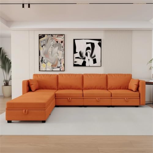 U-Shaped Sectional Sofa with Ottomans for Living Room T502644