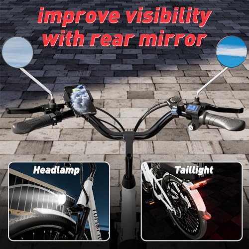 Electric Bike 500W Brushless Motor City Cruiser, 50 Miles Range, 7-Speed, 24" C628361