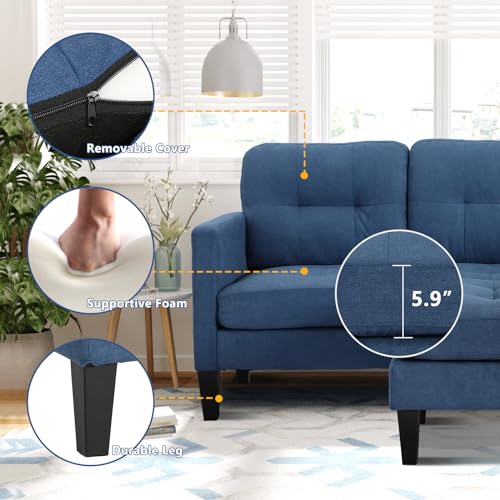 Convertible Sectional Sofa Couch with Reversible Chaise N103878