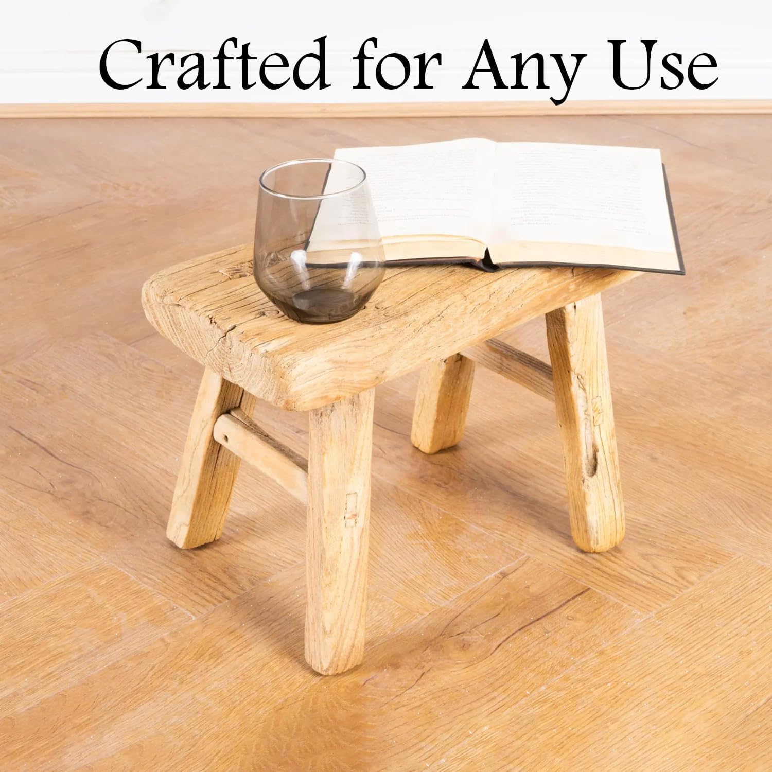 Antique Handmade Wooden Stool for Garden and Living Room L98591