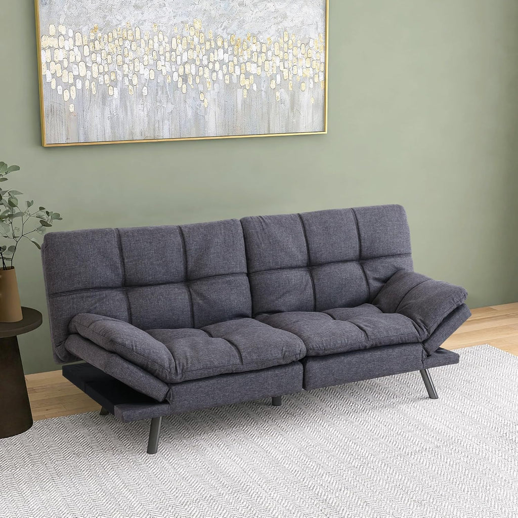 Futon Bed Sofas, Authentic Gray