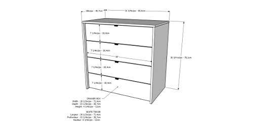 Queen Bedroom Set with Bed Frame, Headboard, Nightstand & Dresser Q23062