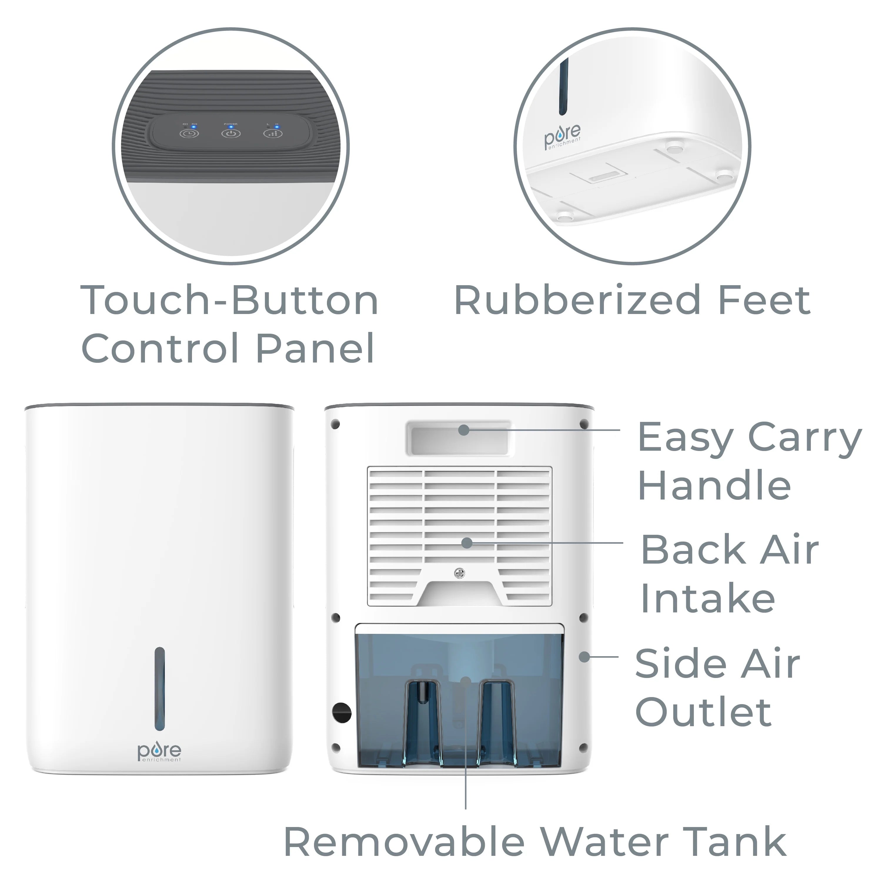 1 Pint PureDry Deluxe Dehumidifier W98207