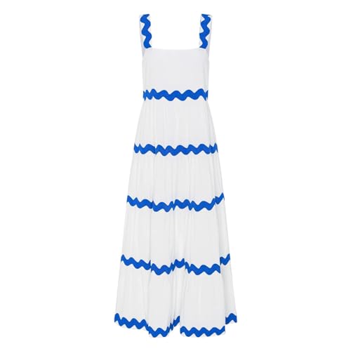 Sleeveless Scoop Neck Tiered Maxi Dress M66476