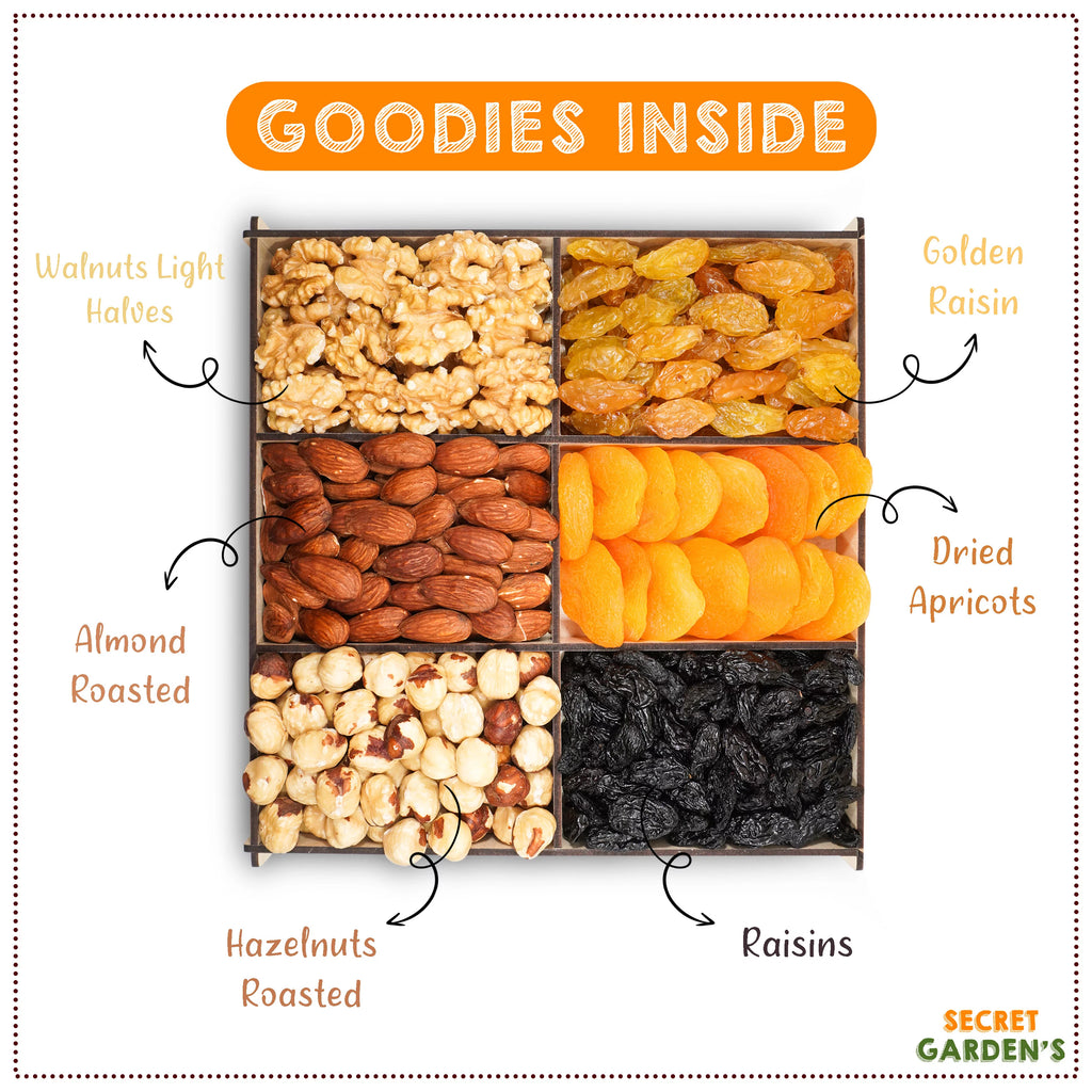 Dried Fruit and Nut Gift Box for Thanksgiving, Birthday, Christmas Z455
