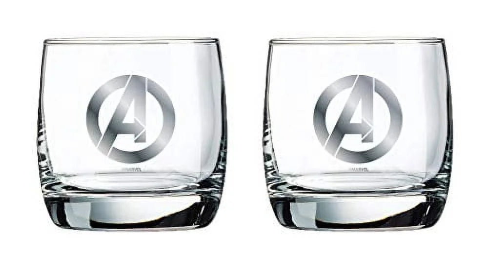 Avengers Logo Glass Set of 2 - 10 oz Collectible Glasses L51126