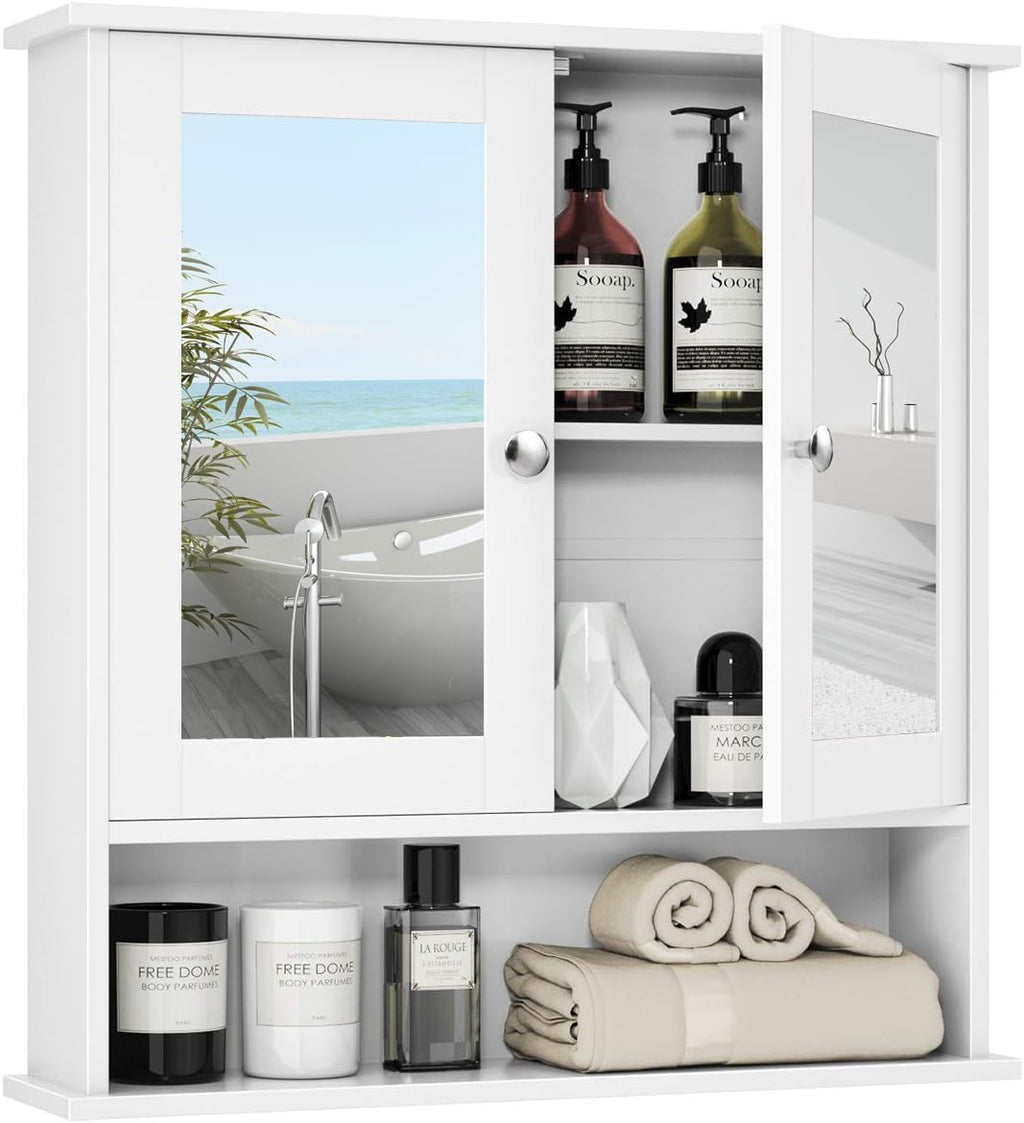 Wall Bathroom Storage Cabinet, White