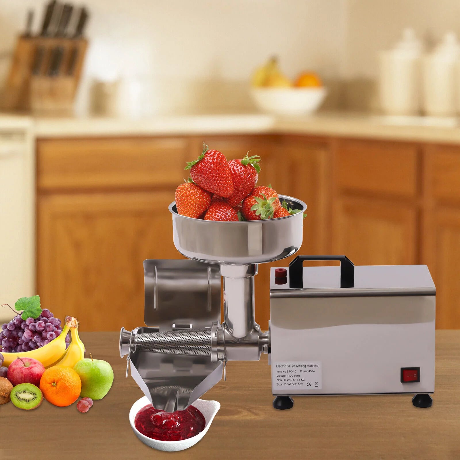 Electric Tomato Strainer Sauce Maker 2in1 Q975
