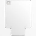 Dowinx Office Chair Mat for Hardwood Floor, Desk Chair Mat Protector for Hard Floors, Rolling Chair Plastic Mat for Tile Floor, Computer Chair Clear Mat for Work, Home, Gaming with Lip (36" x 48")