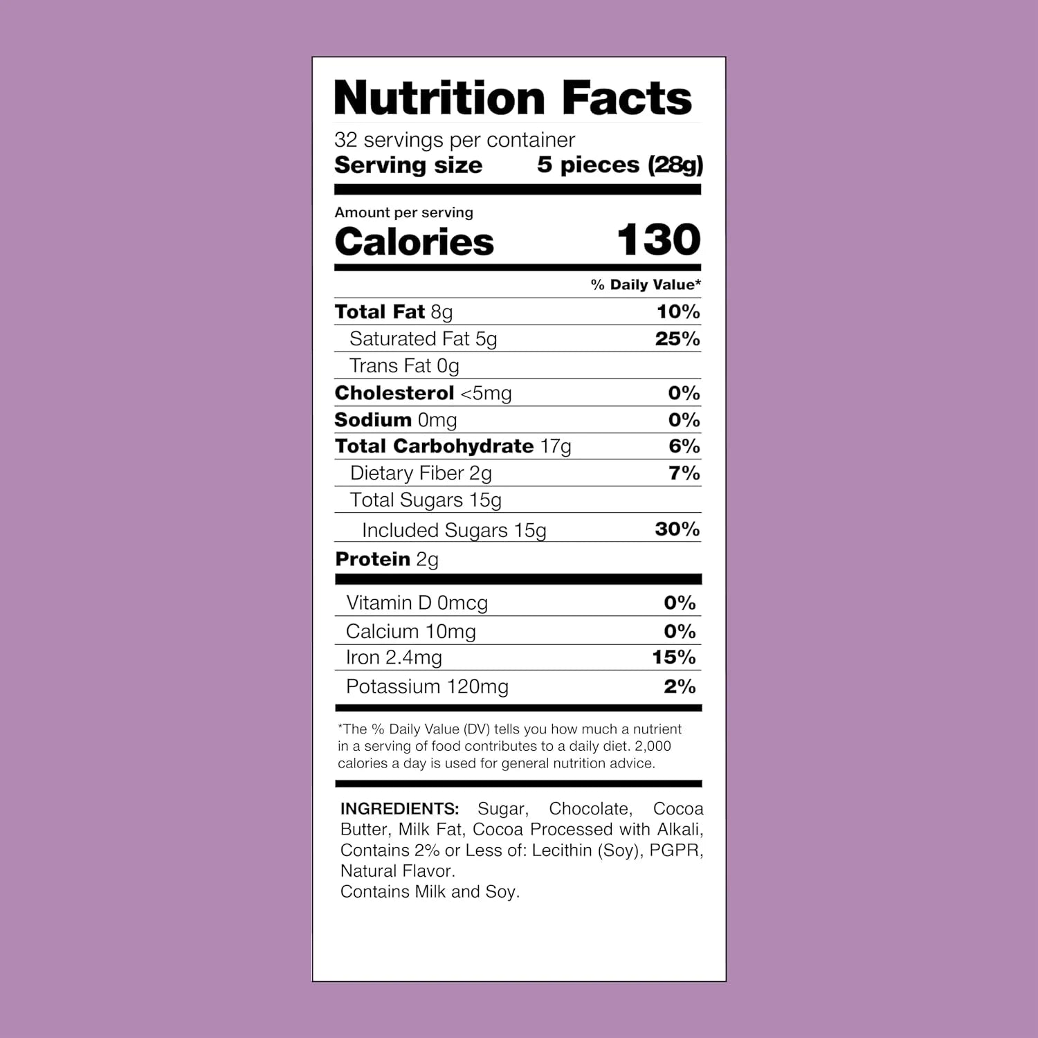 Chocolate Mini Eggs Candy, Purple Foil, Bulk Pack 2 Pounds G779