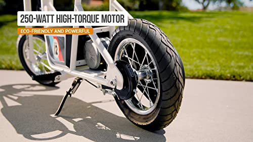 24V Electric Minibike with Retro Style, 12" Air-Filled Tires Z9951