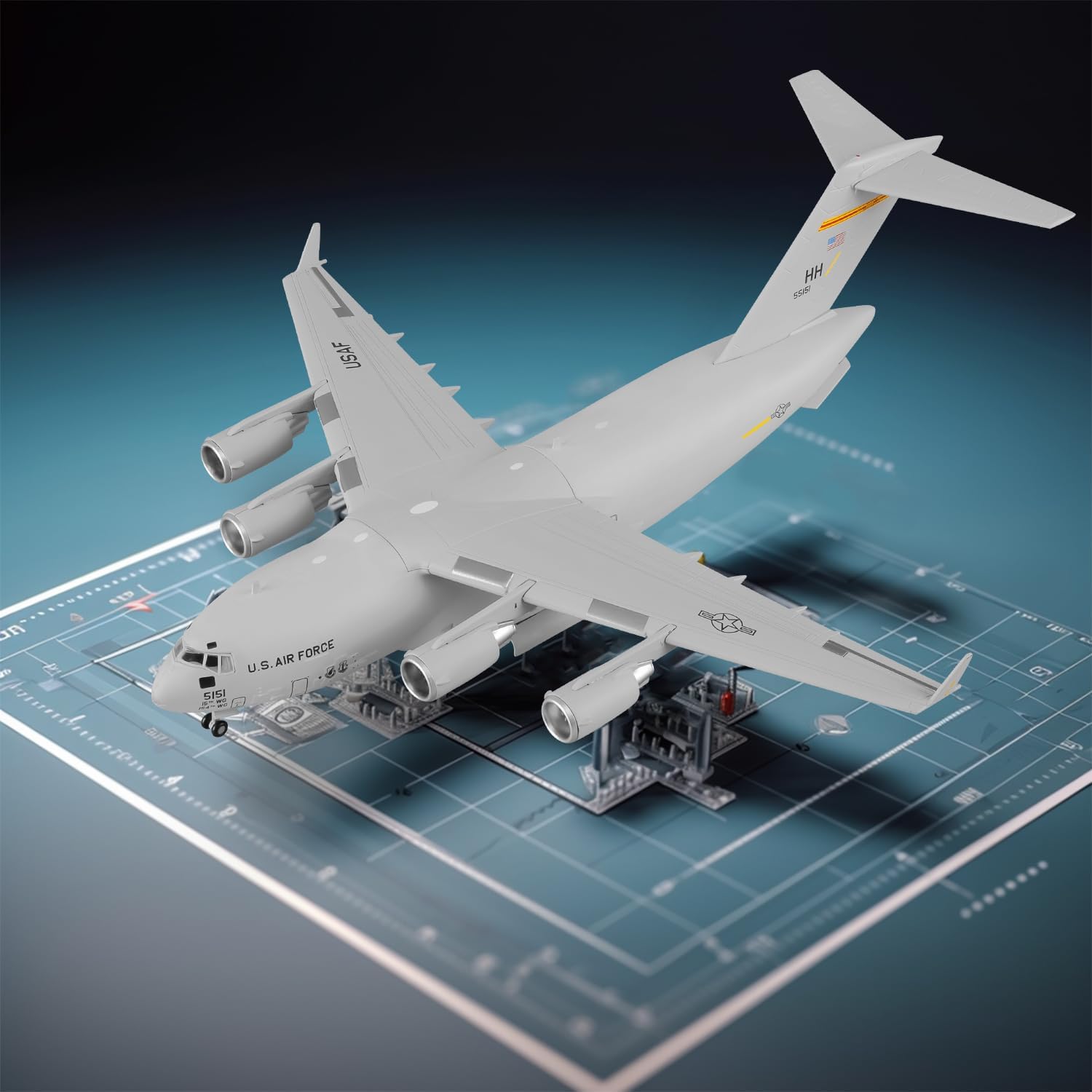 C-17 Diecast Military Aircraft Model N961362