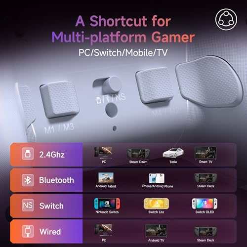 Wireless Gaming Controller with RGB Backlit and Hall Effect Sticks A3433