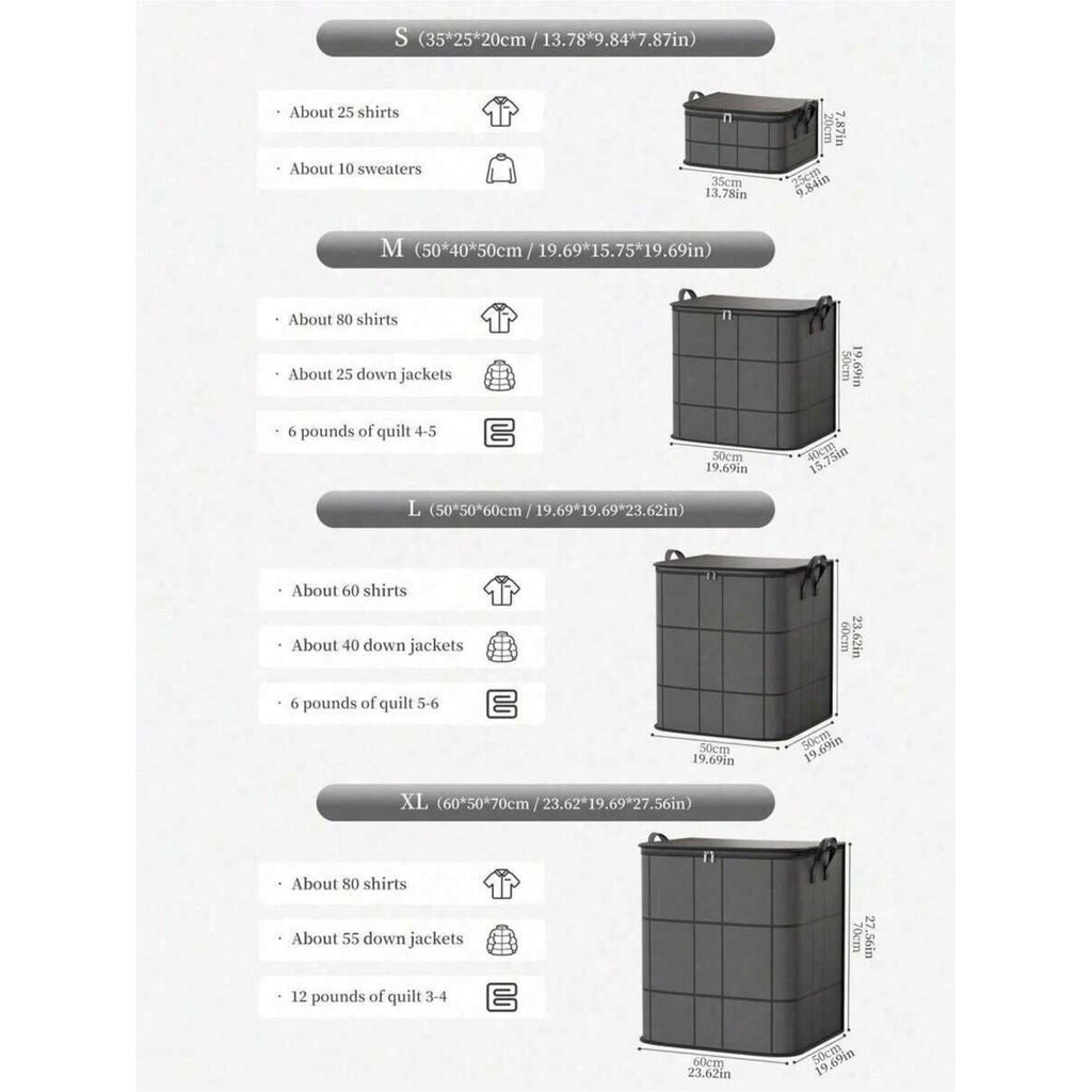 Foldable Storage Bag for Clothes and Quilts U695