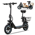 Electric Scooter for Adults, Foldable, 450W Motor, 12" Pneumatic Tire, Dual Disc Brake D9923