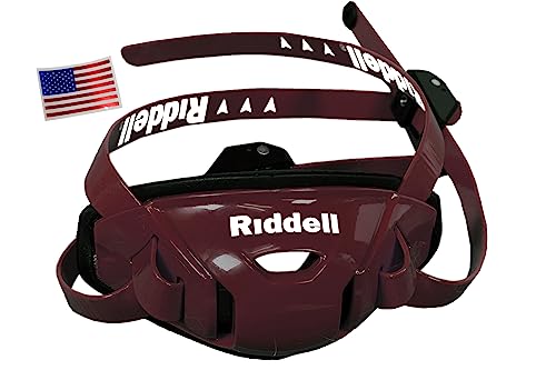 Riddell SpeedFlex Hard Cup Cam-Loc Chinstrap + Chrome US Flag Helmet Decal