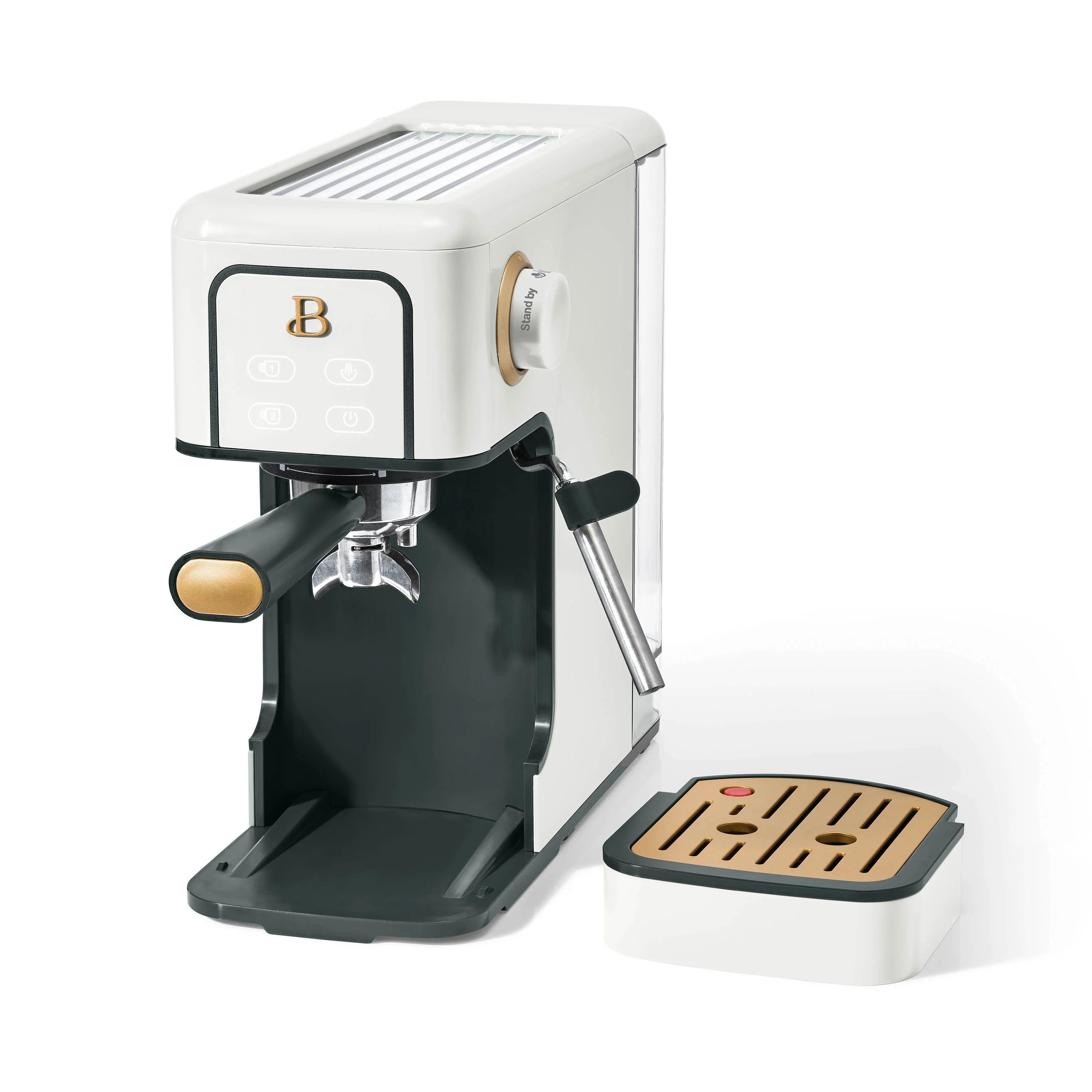 Slim Espresso Maker with 20-Bar Pressure, White B3796