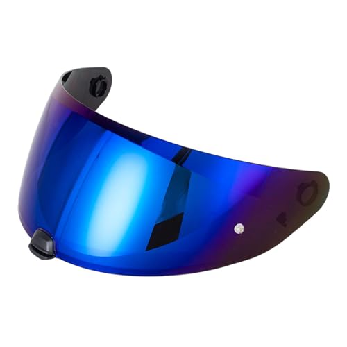 Helmet Visor Replacement for HJC I10 I70 HJ-31 Anti-Fog Pinlock Ready Shield Visor Uv Protection Helmet Shield Revo Tint Replacement Visor(Revo Clear Red)