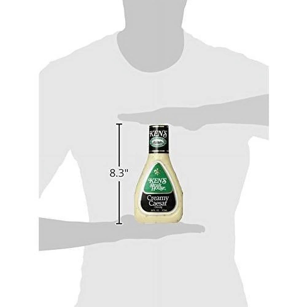 Steakhouse, Creamy Caesar Dressing, 16 Fl. Oz., (4 Bottles)