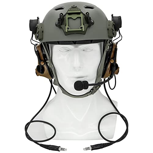 Tactical Headset with ARC Helmet Rail Mount and PTT Adapter A452970