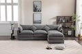 110.63" Modular Sectional Sofa, U Shaped Sofa Couch with Double Chaises 4 Pillows, High Supportive & Soft Sponges, Oversized Sleeper Sectionals Sofa Couch for Living Room, Apartment Beige