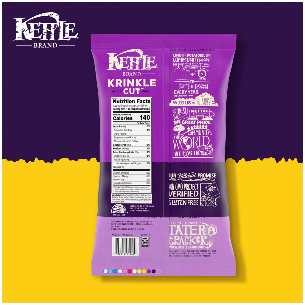 Truffle Oil and Sea Salt Krinkle Cut Potato Chips, 8.5 oz J364766