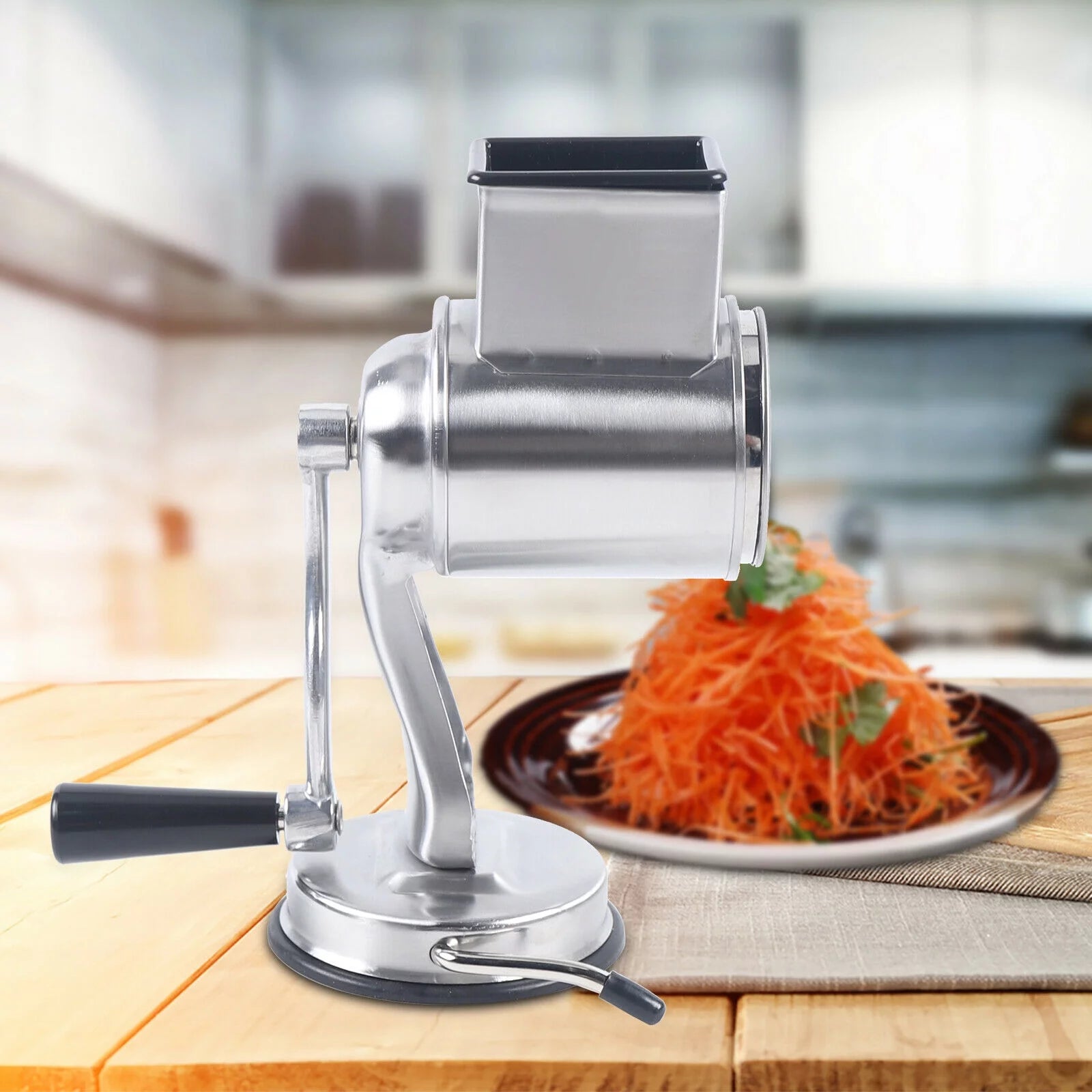Stainless Steel Rotary Grater with 5 Drums M8846