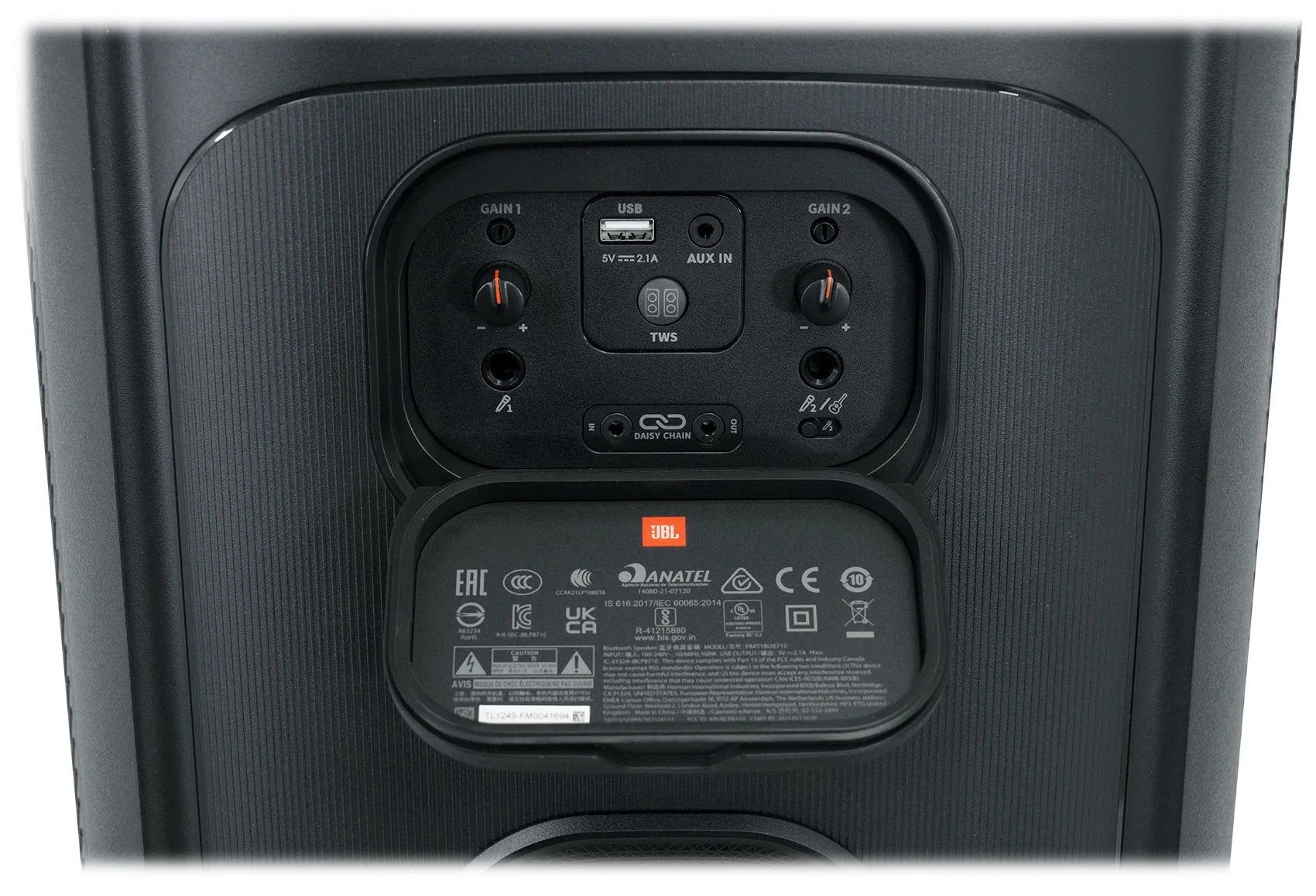 Portable Bluetooth Party Speaker with Deep Bass and Wireless Mics Y122940