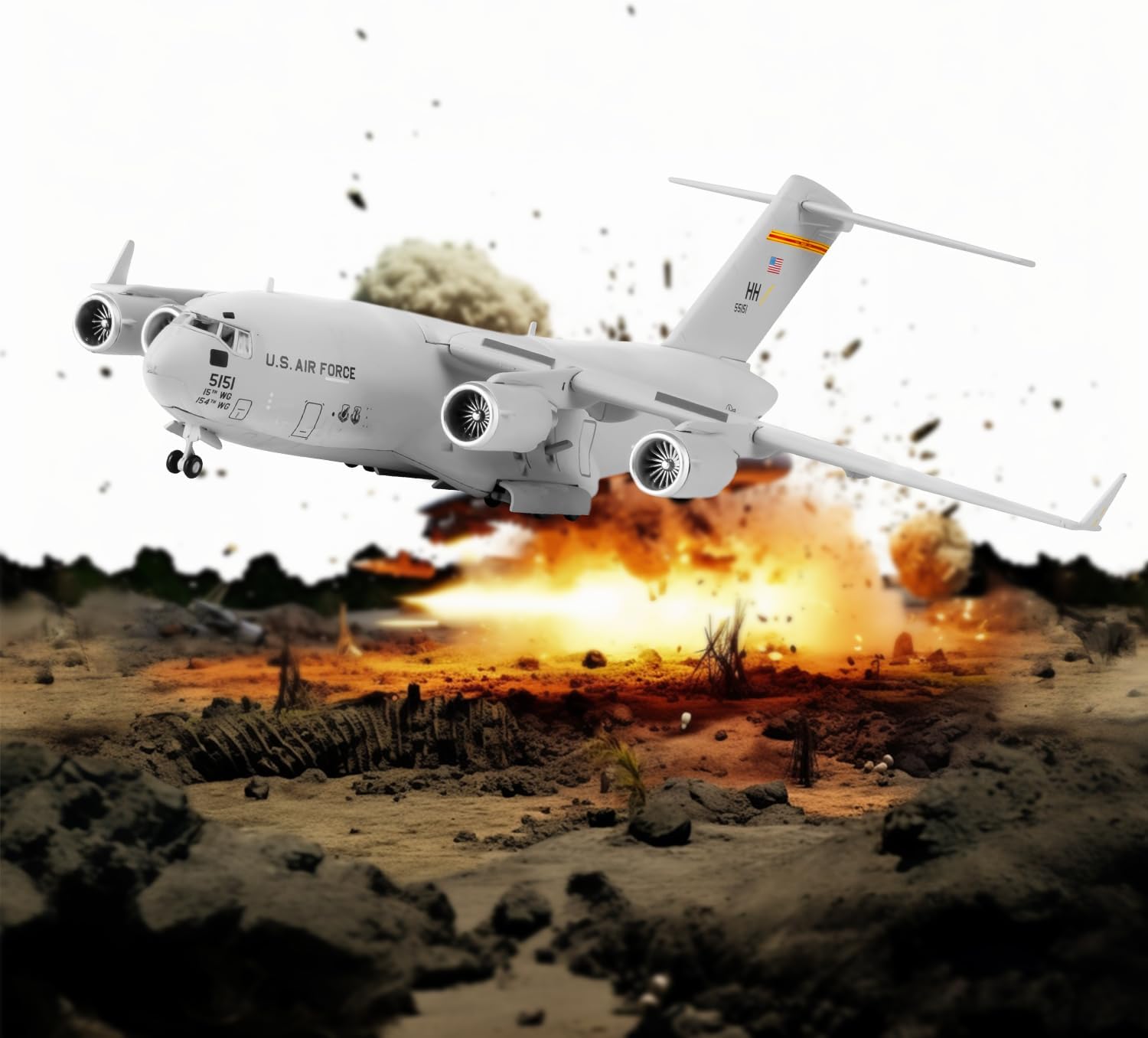 C-17 Diecast Military Aircraft Model N961362