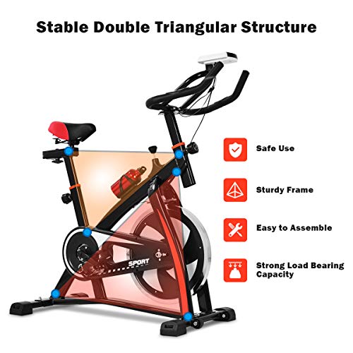 Indoor Bike Trainer with Bottle Holder and LED Display D64936