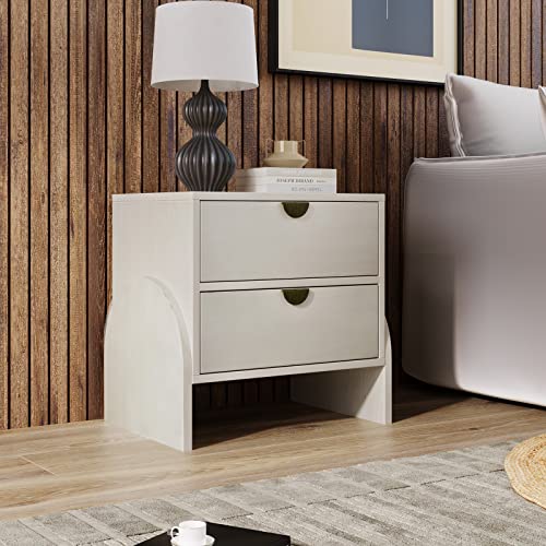 Modern Drawer Dresser with Semi-Round Handle and Supporting Legs H659