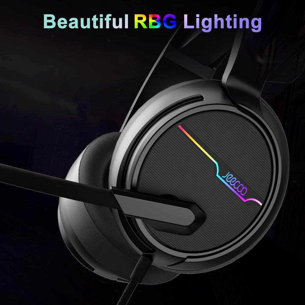 USB Gaming Headset with 7.1 Surround Sound and Noise Cancelling Mic F3226